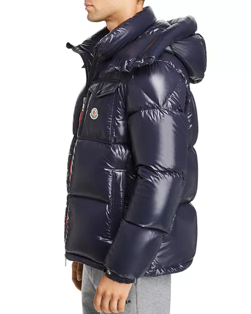 Moncler Montbeliard down jacket Navy blue