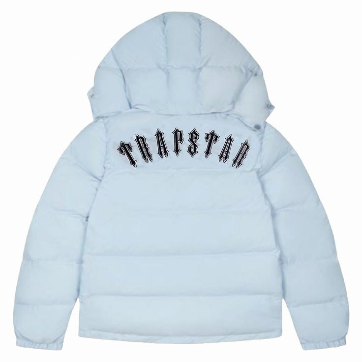 Trapstar irongate puffer jacket ice blue