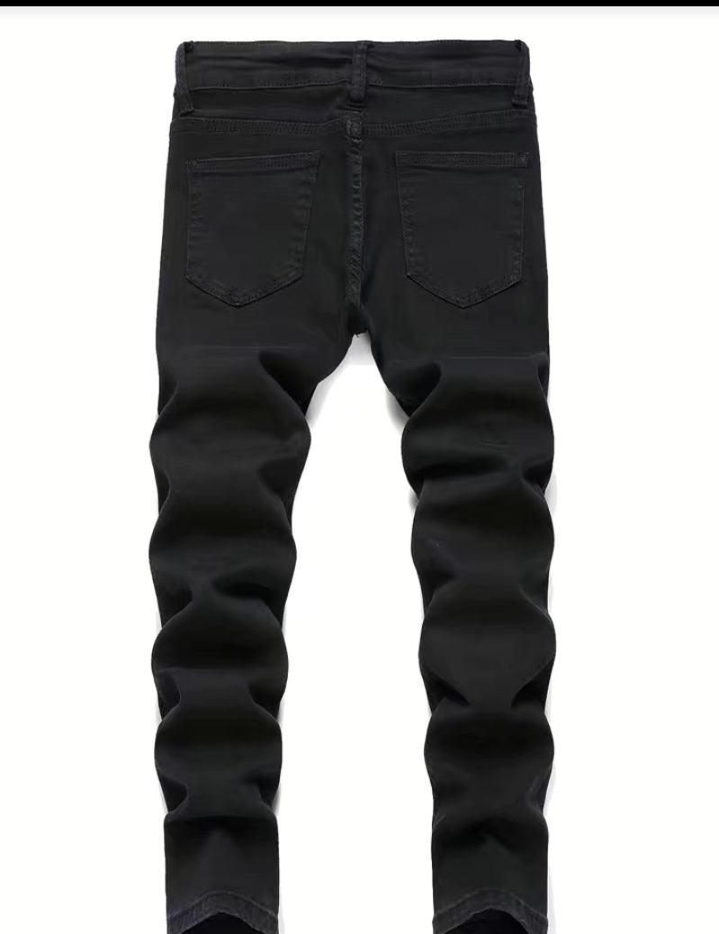 Luxury Denim jeans black cat