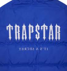 Trapstar decoded Hooded puffer blue