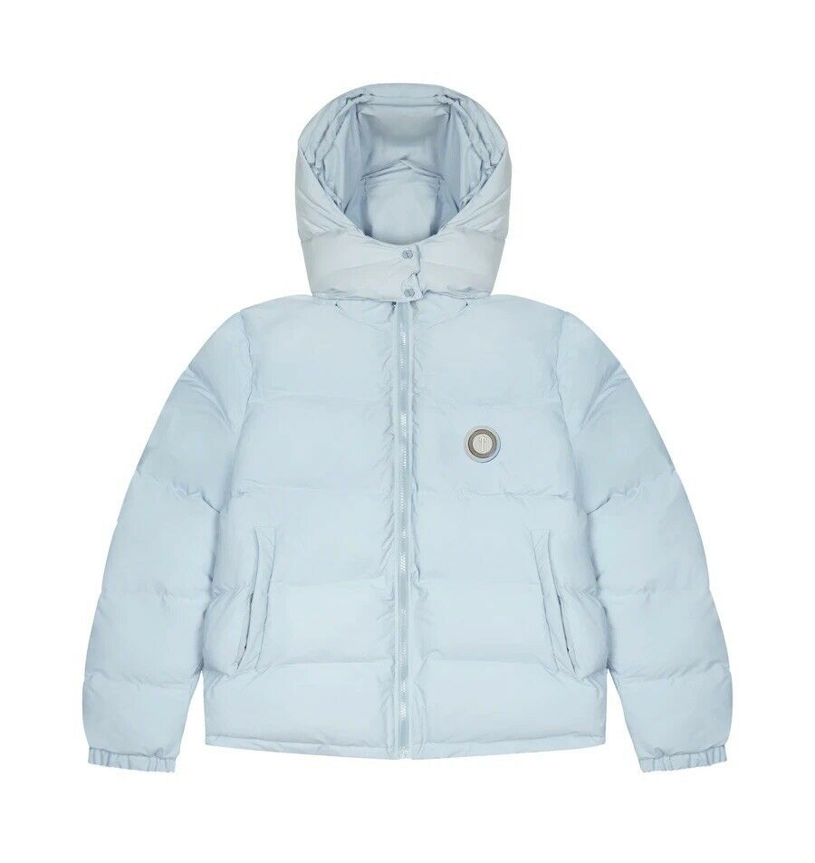 Trapstar irongate puffer jacket ice blue